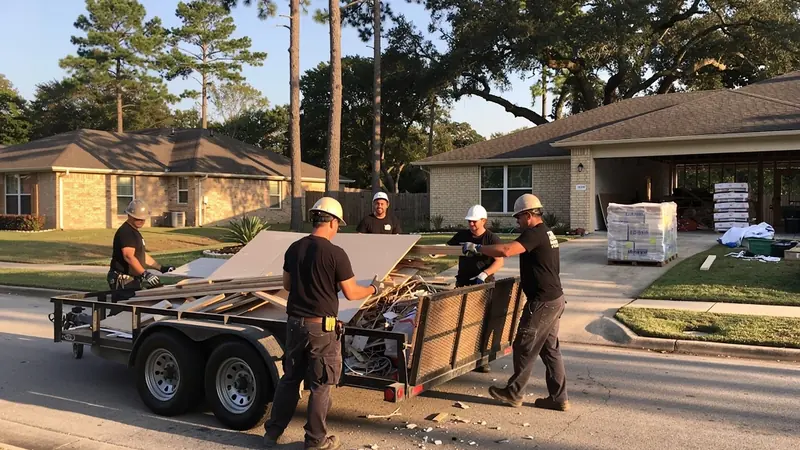 Construction Debris Removal in Cypress, TX