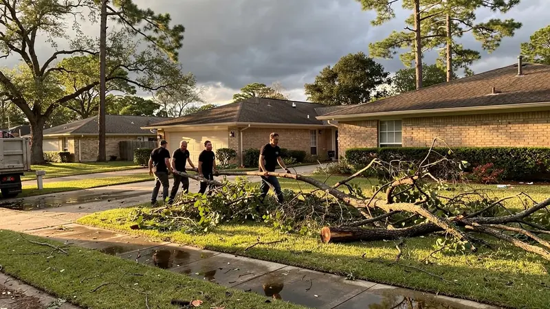 Storm Debris Cleanup in Cypress, TX